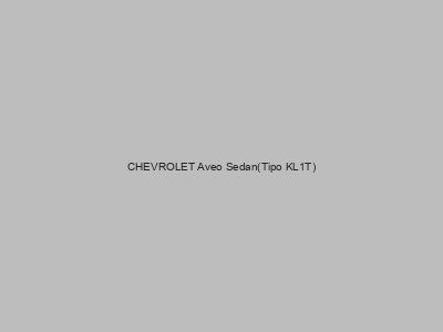 Enganches económicos para CHEVROLET Aveo Sedan(Tipo KL1T)
